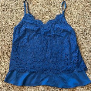 WHBM lace and satin cami size 6